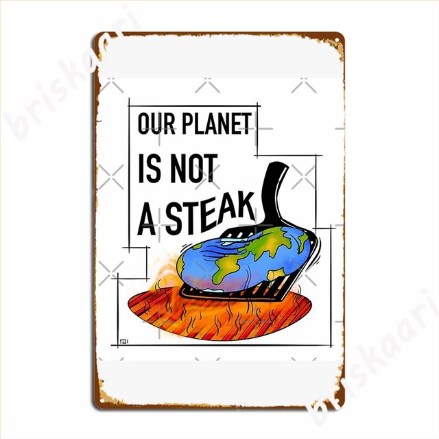 Aquecimento global planeta vegetariano terra placa de metal cartaz do  cinema cozinha placas personalizadas mural cartaz do sinal de estanho -  AliExpress